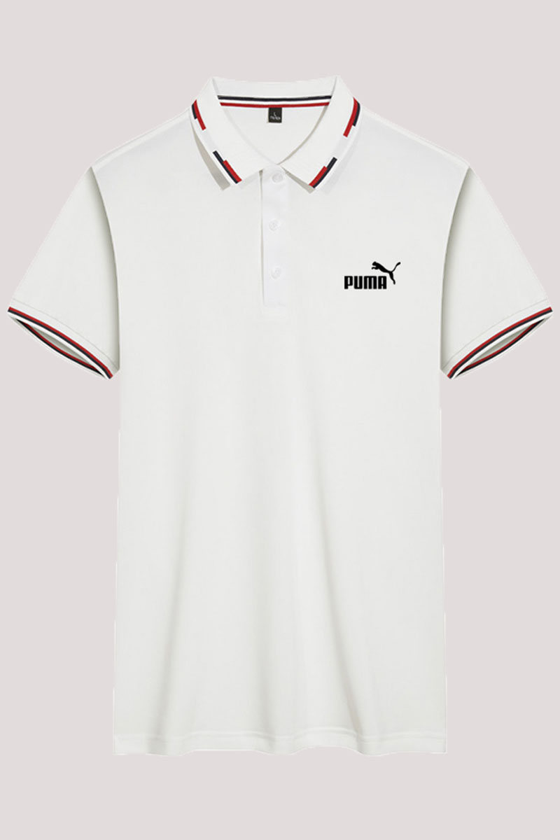 White Fashion Casual Print Letter POLO collar Tops