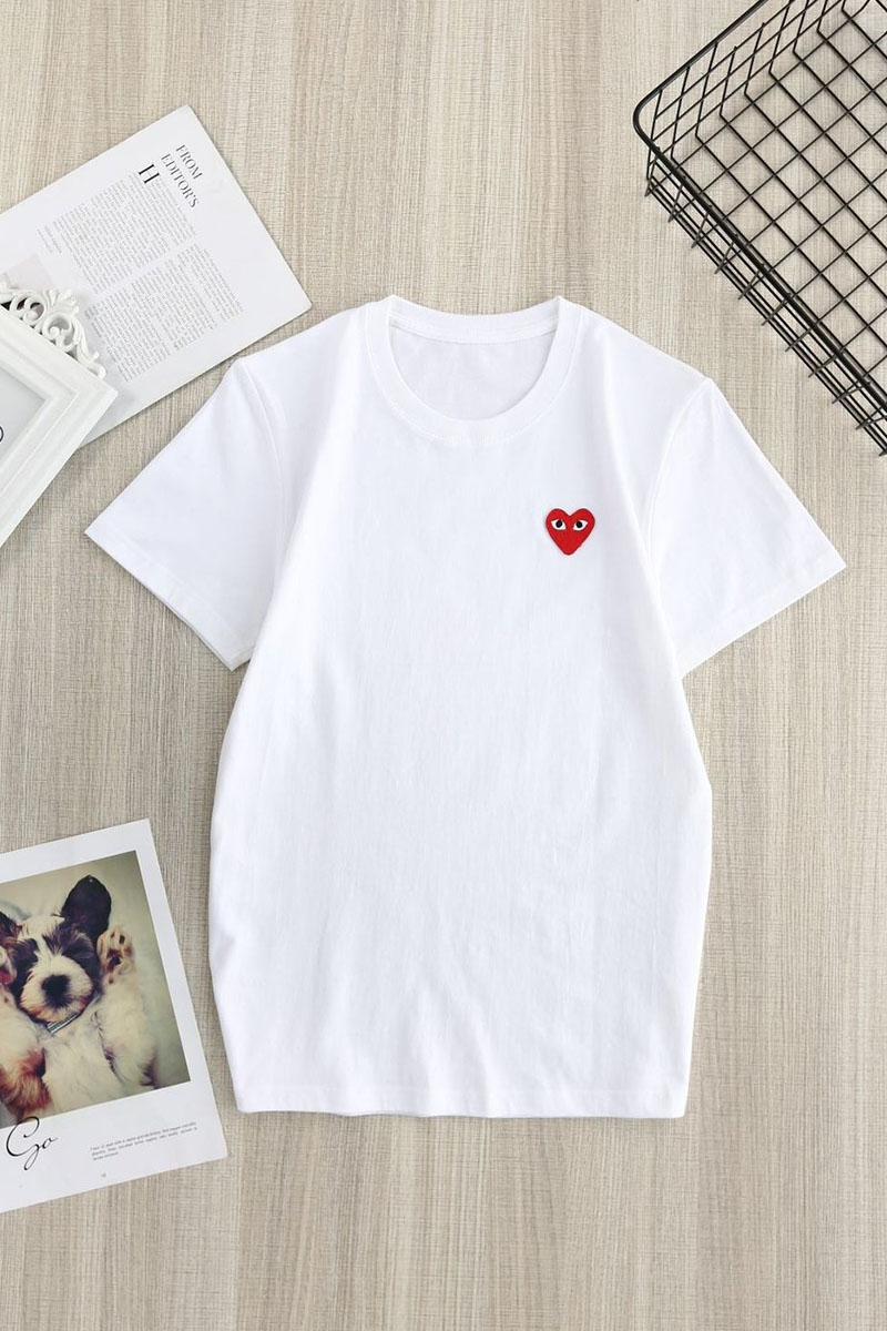 

White Fashion Casual Print O Neck T-Shirts
