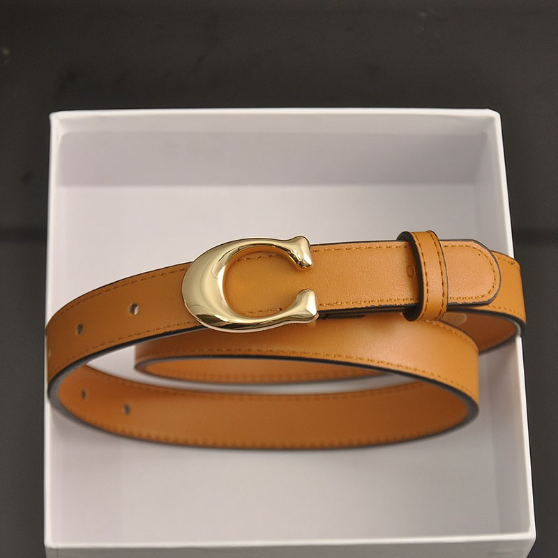 

Earth Yellow Fashion Casual Solid Split Joint Belts