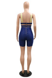 White Fashion Sexy Patchwork Hollowed Out Backless V Neck Skinny Romper