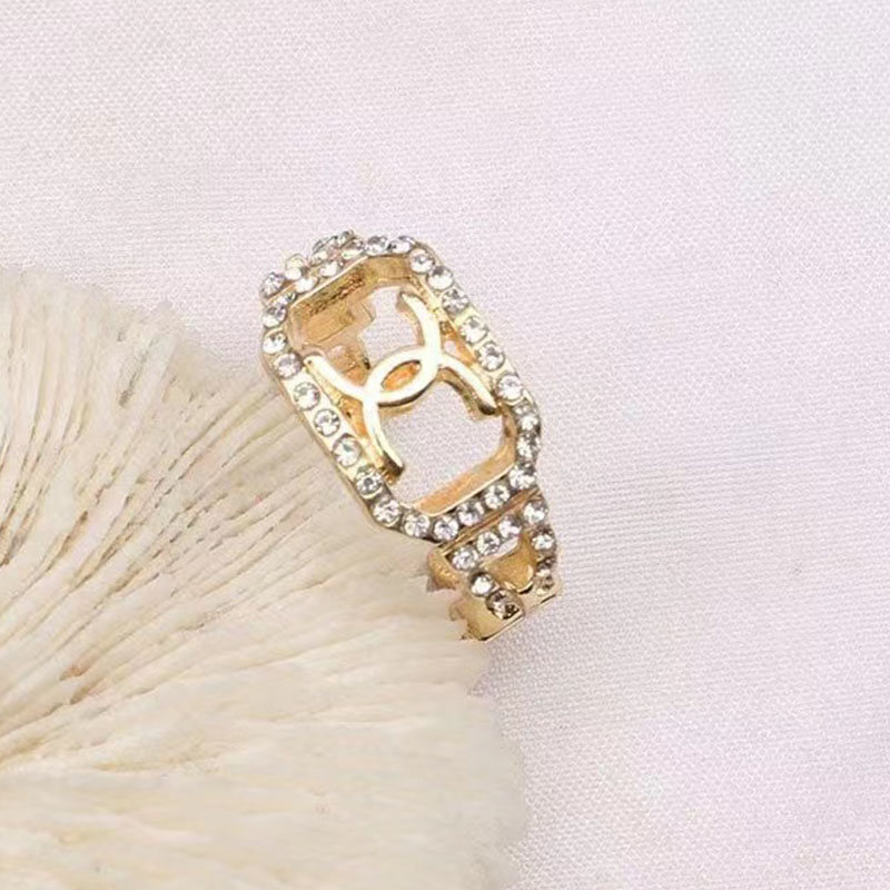 

Gold Fashion Street Geometric Hot Drill Rings