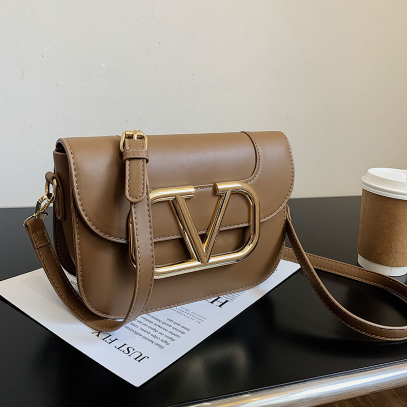 

Coffee Fashion Simplicity Solid Split Joint Bags