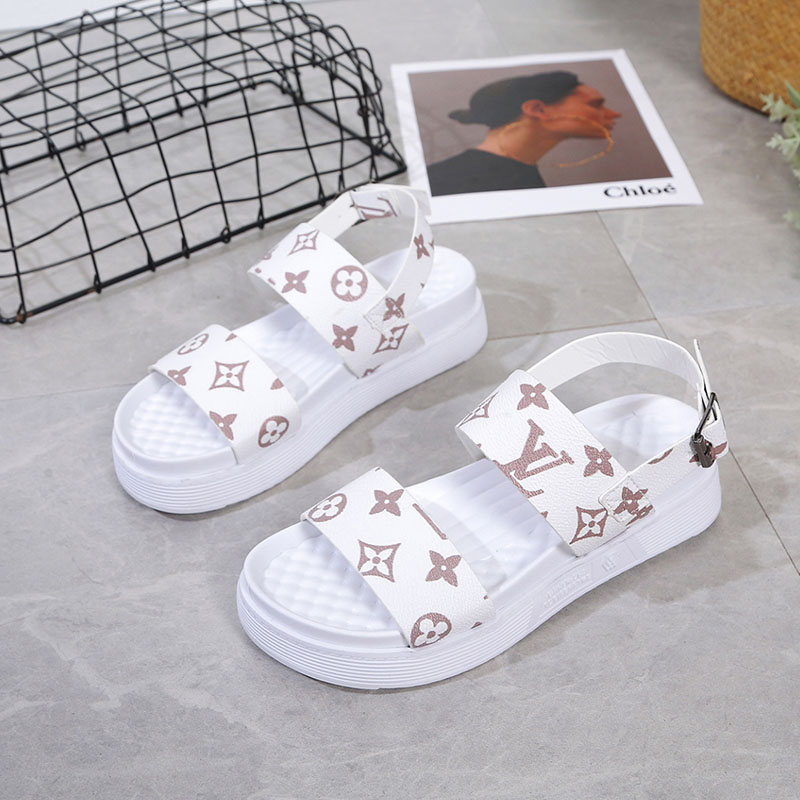 

White Fashion Street Patchwork Opend Comfortable Shoes