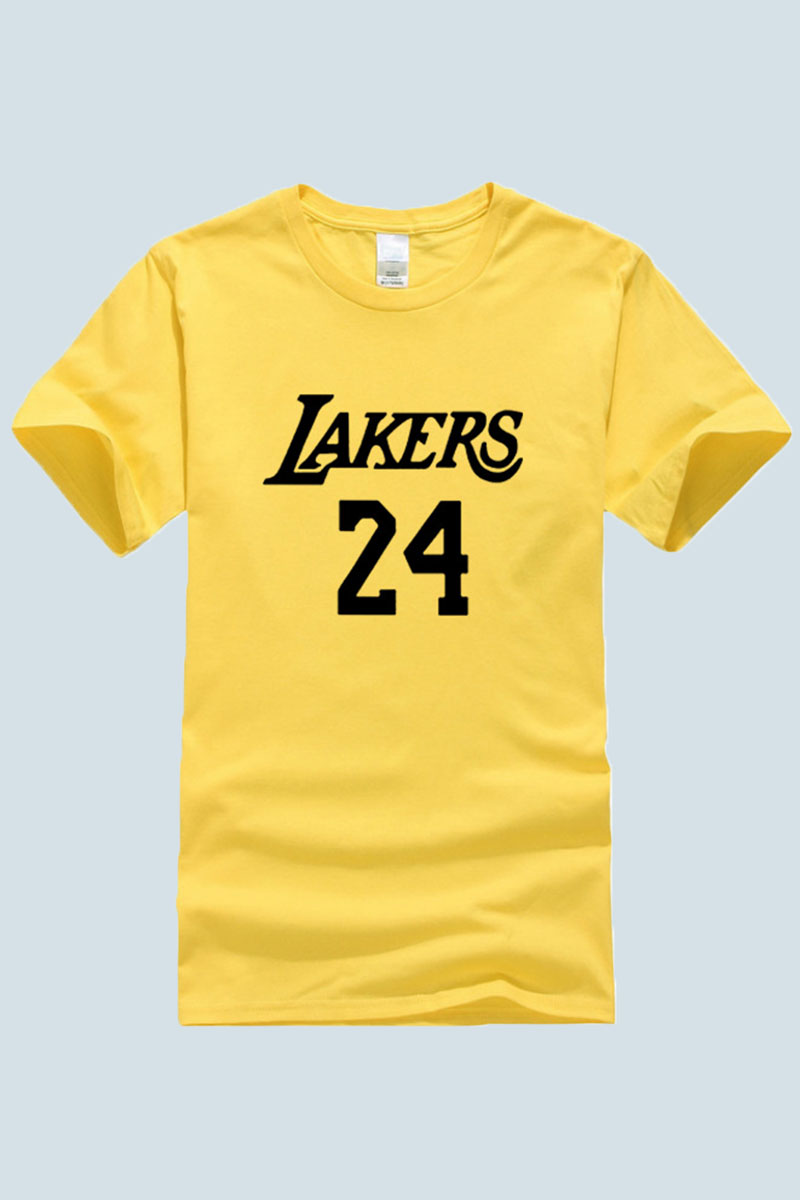 

Yellow Fashion Sportswear Print Letter O Neck Tops