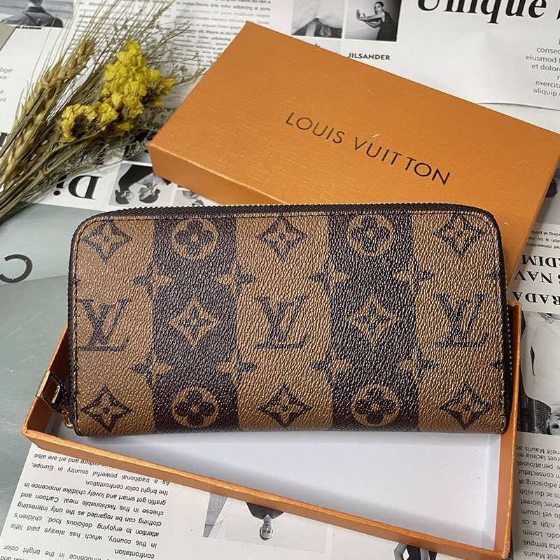 

Light Brown Fashion Street Print Letter Purses