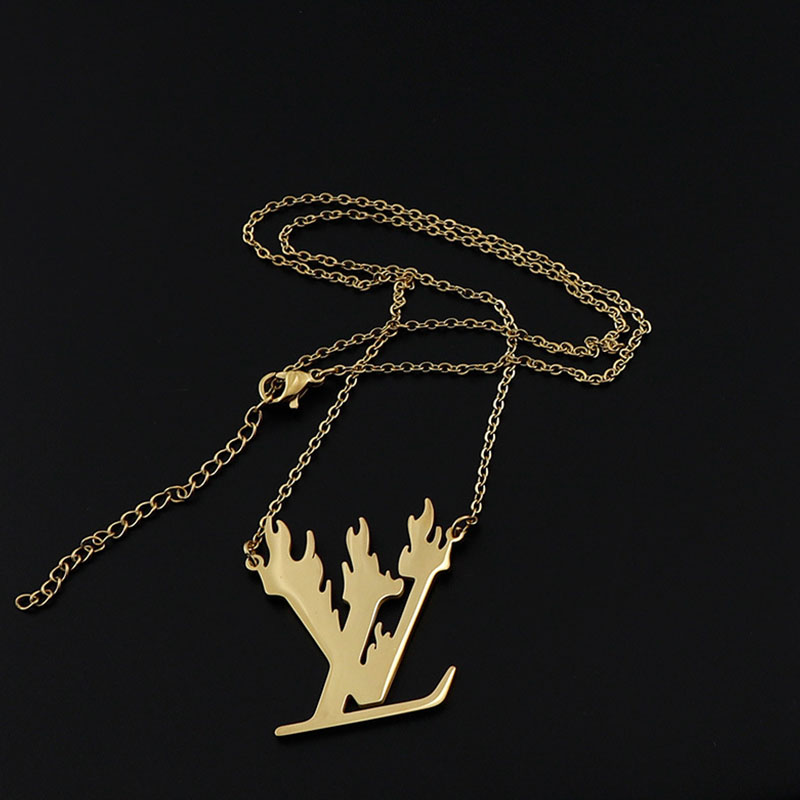 

Gold Fashion Simplicity Letter Chains Necklaces