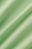 Rosa Verde Abbigliamento sportivo casual stampa patchwork collo con cappuccio manica corta due pezzi