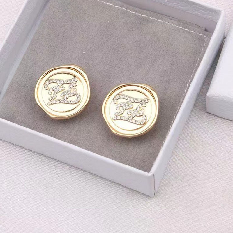 

Gold Fashion Vintage Geometric Hot Drill Earrings