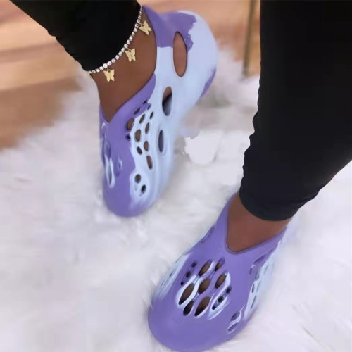 Scarpe piatte comode e casual alla moda viola