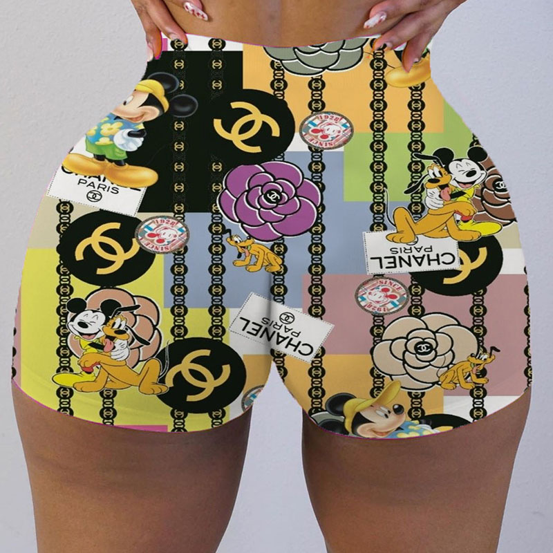 

Black Yellow Fashion Sexy Print Letter Low Waist Pencil Bottoms