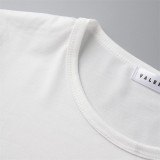 グレーファッションカジュアルレタープリントベーシックOネックTシャツ