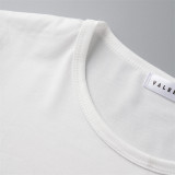 White Fashion Casual Letter Print Basic O Neck T-Shirts