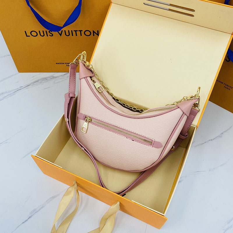 

Pink Fashion Simplicity Solid Chains Bags