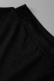 Gele mode-print patchwork één-schouder boot-cut jumpsuits