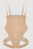 Apricot Sexy Solid Patchwork Lingerie