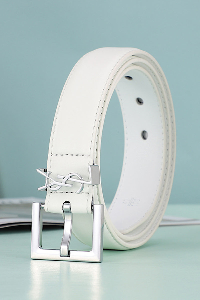 

Milky Fashion Sweet Letter Split Joint Belts