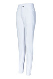 White Fashion Casual Solid Basic High Waist Skinny Denim Jeans