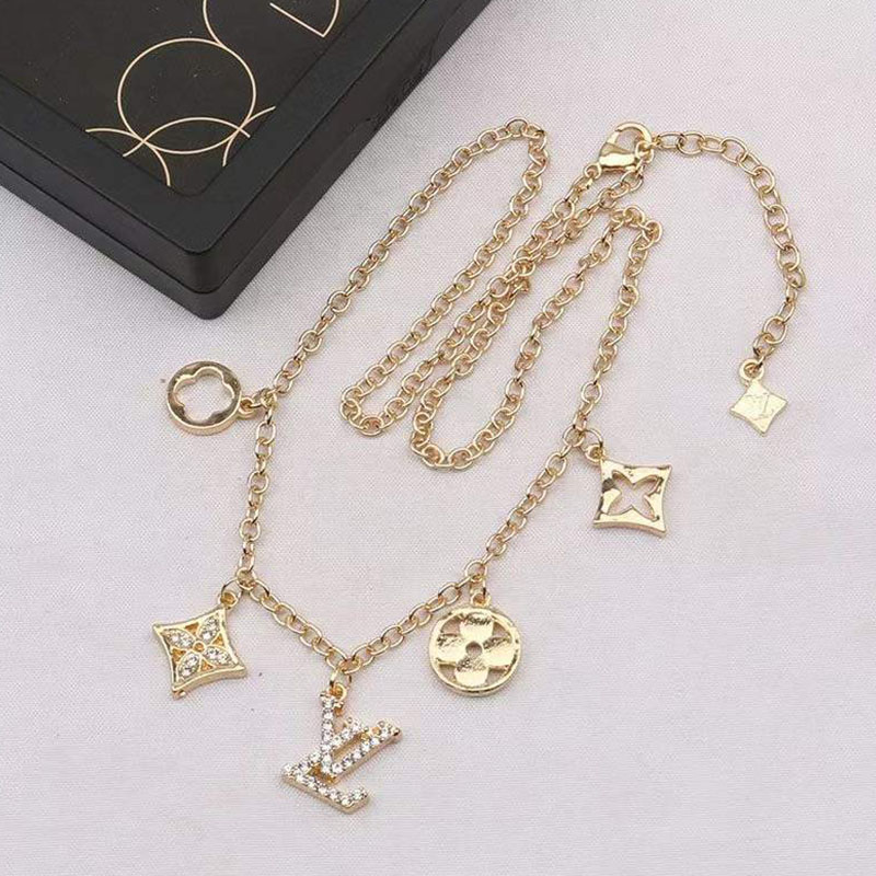 

Gold Fashion Simplicity Letter Chains Necklaces
