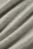 Combinaisons décontractées solides patchwork une épaule botte coupe gris