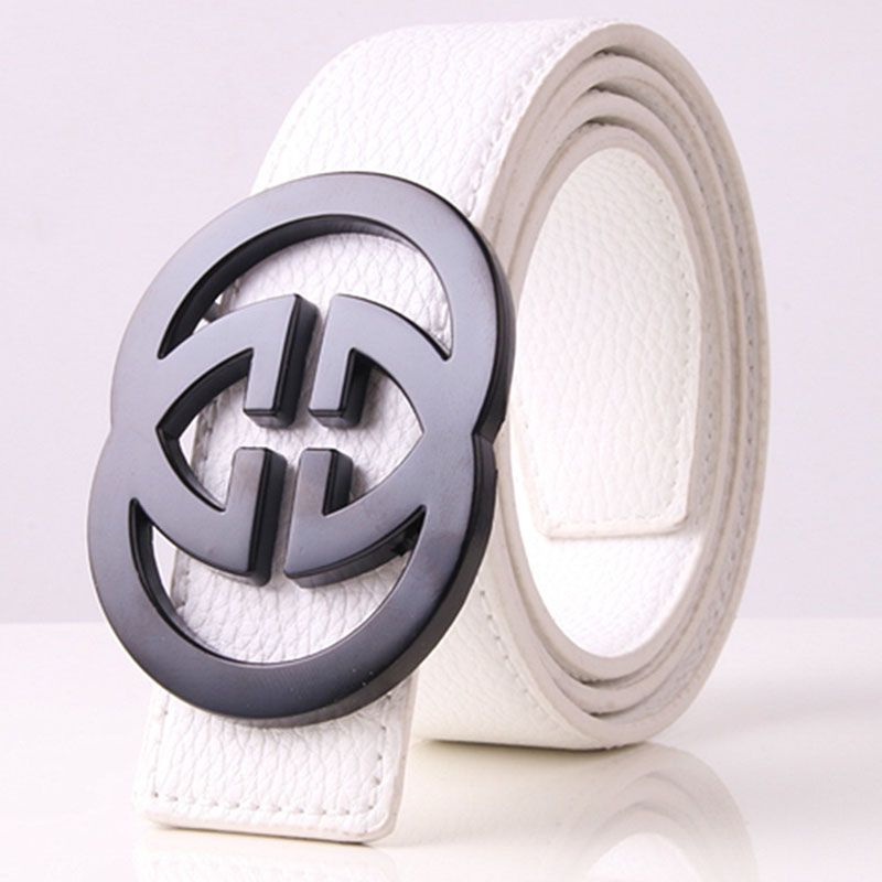 

White Fashion Simplicity Solid Patchwork Belts