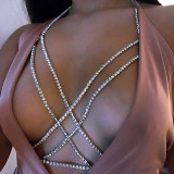 Collares de diamantes de imitación de mosaico sexy de moda de oro