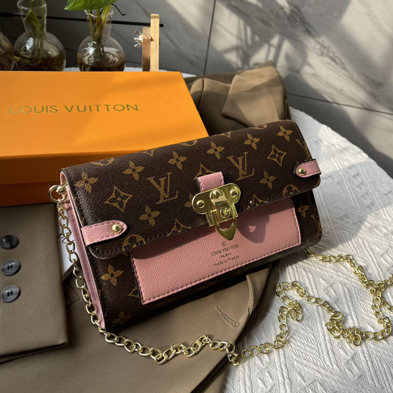 

Pink Fashion Vintage Print Patchwork Bags