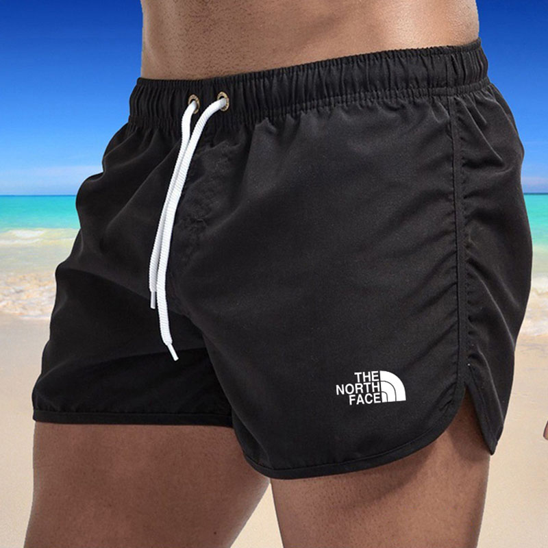 

Black Fashion Simplicity Print Letter Straight Shorts