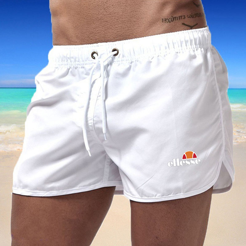 

White Fashion Simplicity Print Letter Straight Bottoms