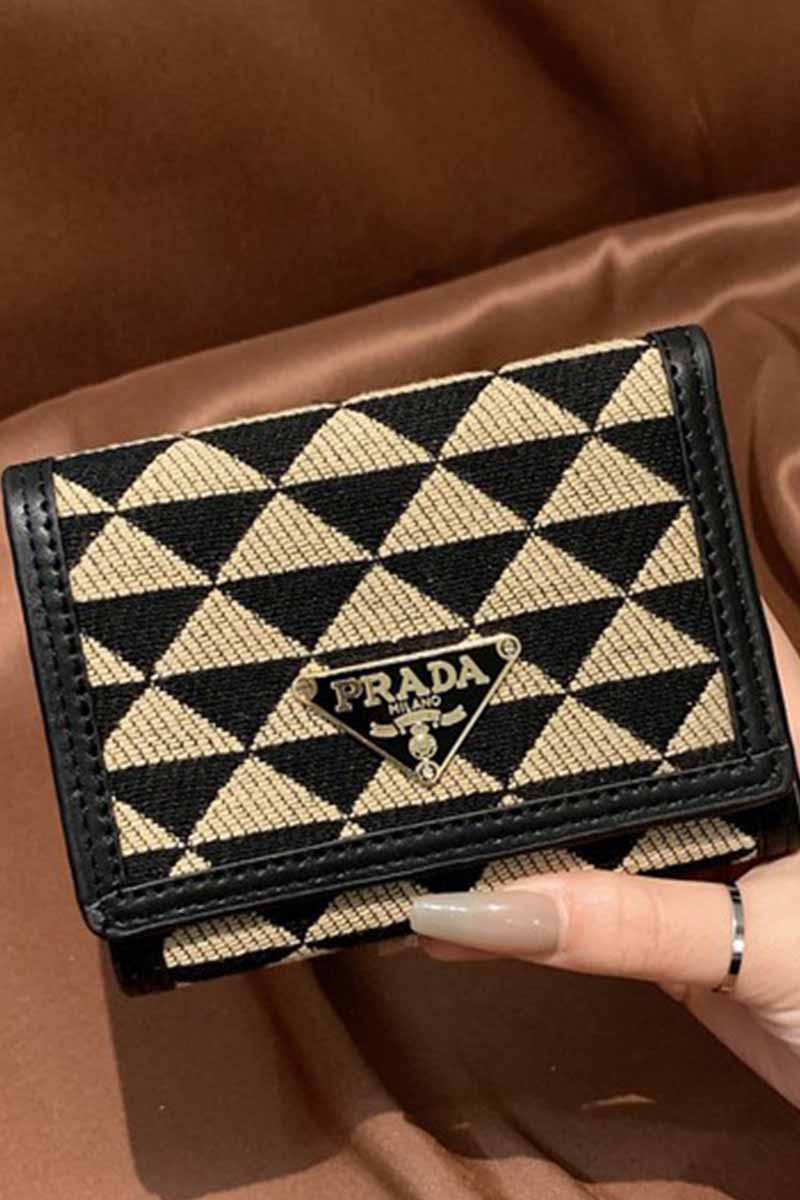 

Khaki Fashion Simplicity Letter Patchwork Purses