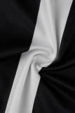 Черные модные повседневные комбинезоны в полоску с открытой спиной и лямкой на шее