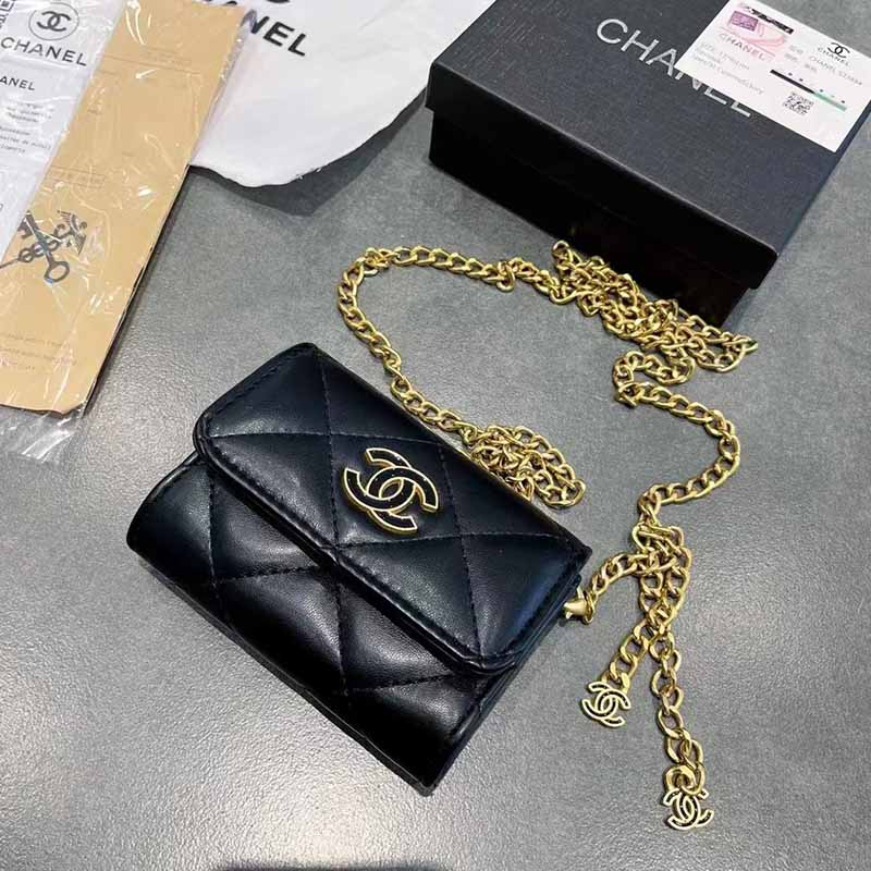 

Black Fashion Street Letter Chains Bags