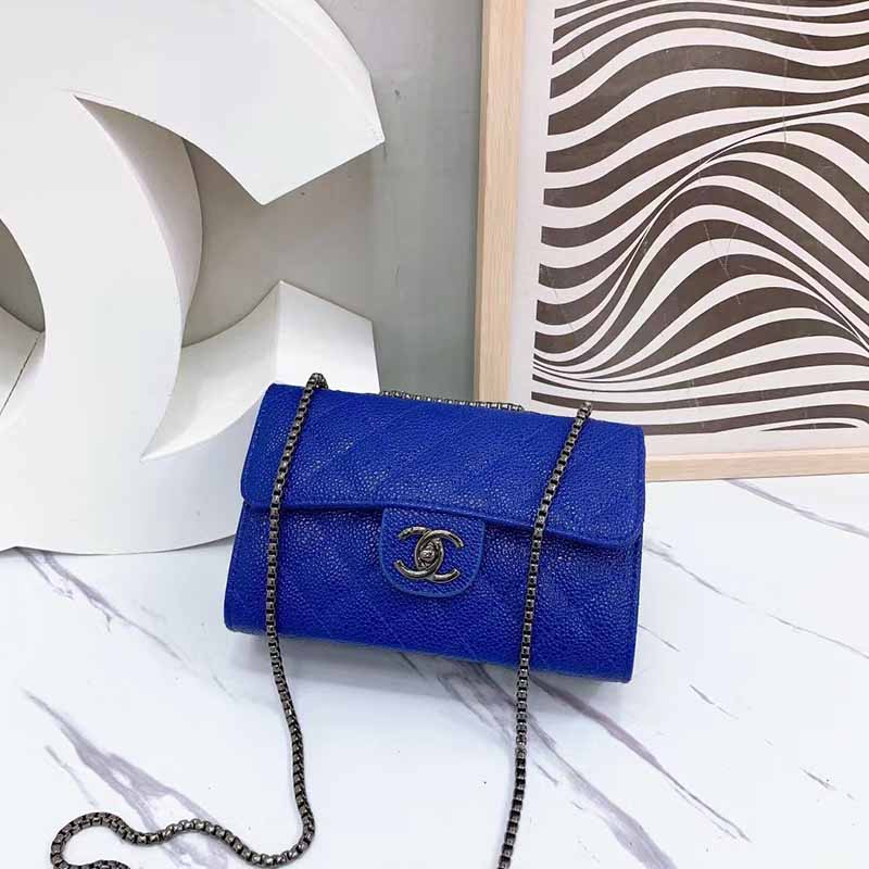 

Blue Fashion Vintage Solid Chains Bags