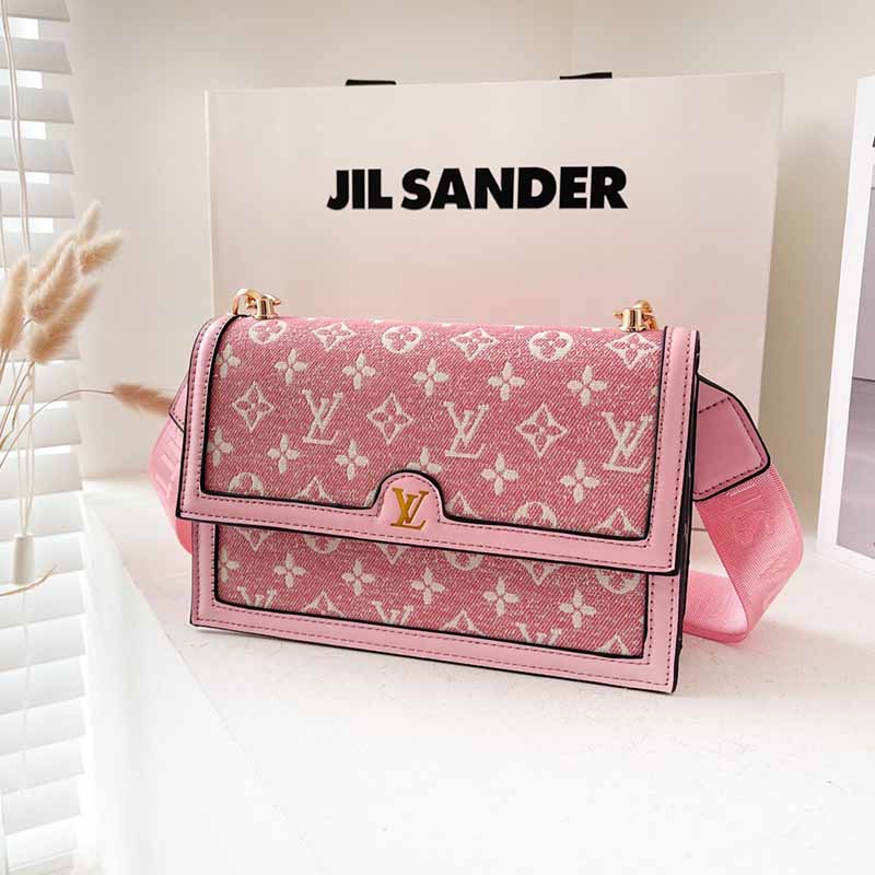 

Pink Fashion Casual Print Patchwork Bags