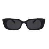 Gafas de sol de patchwork sólido casual de moda negro