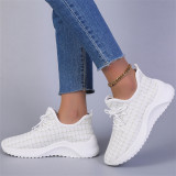 White Fashion Casual Sportswear Patchwork Frenulum Comfortable Sport Shoes