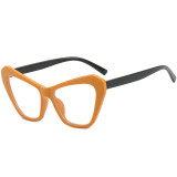 Gelbe Art und Weise beiläufige solide Patchwork-Sonnenbrille