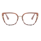 Light Brown Fashion Casual Solid Patchwork Sunglasses