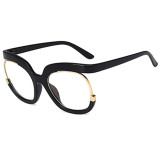 Леопардовый принт Модные повседневные лоскутные асимметричные солнцезащитные очки