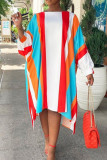 Цветной модный принт в горошек Пэчворк Асимметричные прямые платья с открытыми плечами