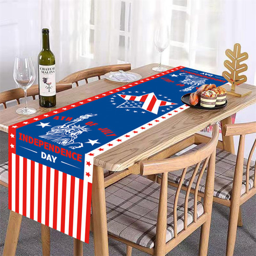 Blue Red Independence Day Table Runner Kitchen Dining Table Home Decor