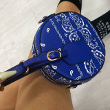 Blaue Art und Weise beiläufiger Druck-Patchwork-Taschen