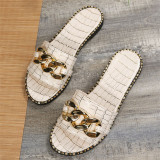 Chaussures confortables rondes en patchwork décontractées à la mode blanches