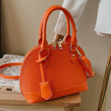 Orange Fashion Casual Solid Patchwork Bags