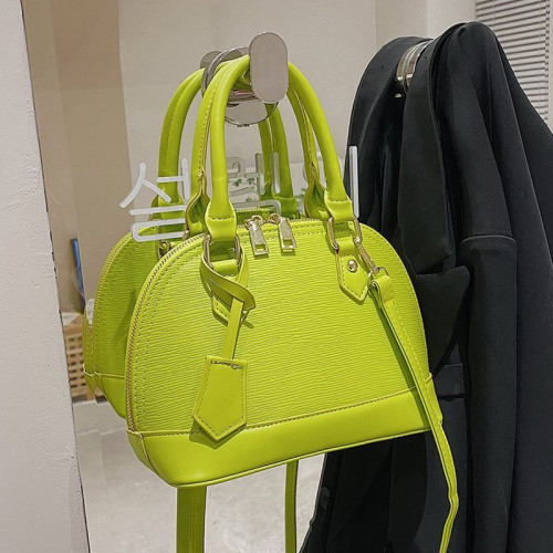 Grass Green Fashion Casual Solid Patchwork Bags