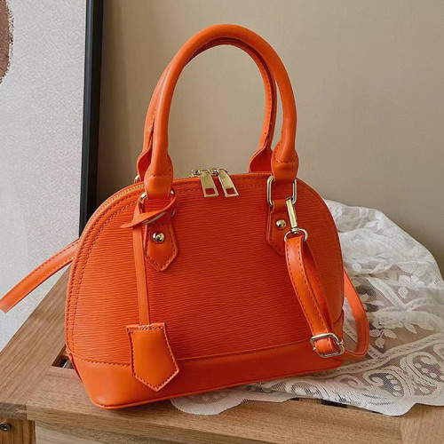 Orange Fashion Casual Solid Patchwork Bags