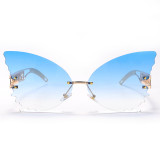 Синие модные повседневные солнцезащитные очки в стиле пэчворк с постепенным изменением