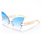 Blaue Art und Weise beiläufige allmähliche Änderungs-Patchwork-Sonnenbrille