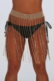 Gold Sexy Patchwork Tassel Waist Chain