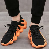 Orange Fashion Casual Sportswear Bandage Patchwork Round Chaussures de sport de porte confortables
