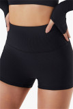 White Fashion Casual Sportswear Solid Patchwork Tight High Waist Shorts